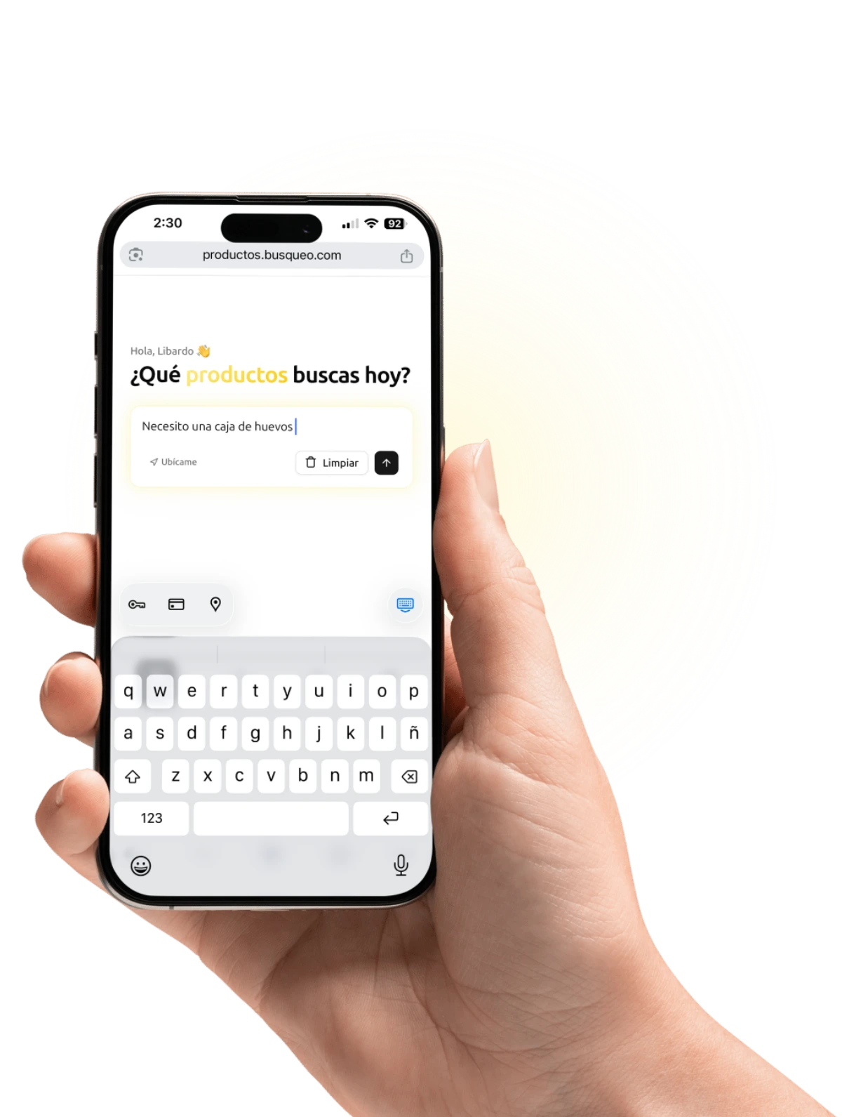 Negocio local recibiendo pedidos por WhatsApp con Busqueo